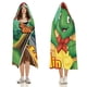 thumbnail image 3 of Franklin Manta Capa Con Capucha Anti bolitas Manta De Lana Ártica Suave Manta Portátil De Felpa Ligera Y Lujosa Poncho Para Siesta En Casa Y Oficina 100*130cm, 3 of 6