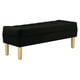 thumbnail image 2 of Banqueta Wood 2c Felpa 05 Negro, 2 of 4