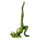 thumbnail image 1 of Resina Animal Yoga Figuras De Rana Artesanía Verde Jardín De Casa Puente De Una Sola Pierna, 1 of 5