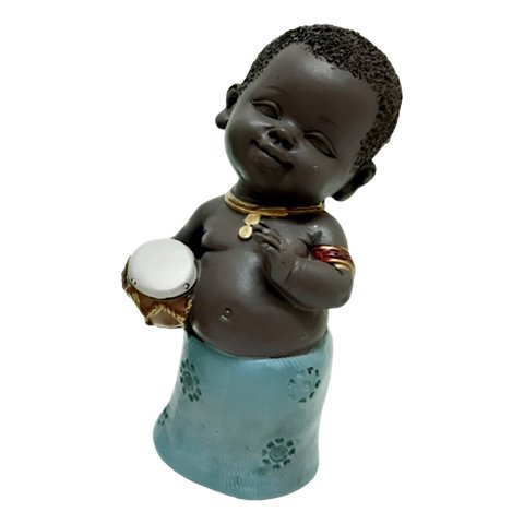 Genérico - Set 2 Figura Ere Boy 13 Umbanda Candomblé Color Azul Jhn