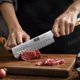 thumbnail image 5 of Cuchillo de Cocina HOSHANHO Nakiri Damasco 16.5 cm Mango de Madera, 5 of 7