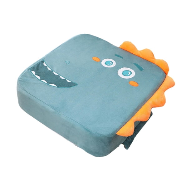 Asiento elevador para niños pequeños para mesa de comedor, asiento elevador de viaje, lavable, portátil, compacto, almohadilla, cojín para niños, niña Cocodrilo
