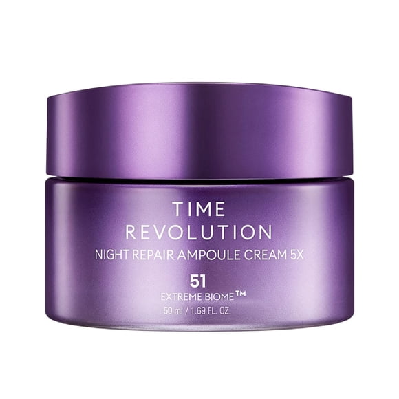 Crema reparadora nocturna en ampollas MISSHA Time Revolution, 50 ml, 5ª generación