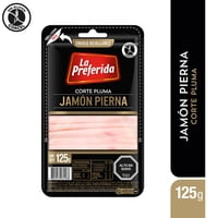 Jamón Pierna Corte Pluma Tradicional 125 G La Preferida