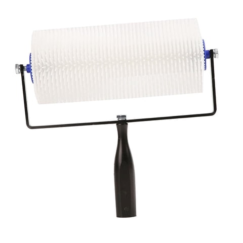 Magideal - Rodillo Con Púas, Herramienta De Cemento Autonivelante Profesional, Rodillo De Aireación Con Púas, Rodillo Antiespumante, Suministros De Pintura Para 20 Mm De Altura