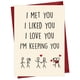 thumbnail image 1 of Tarjeta de aniversario Cheerin Funny Love Humorous de 13 x 21 cm con sobre, 1 of 6