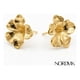 thumbnail image 2 of Aros Plata 925 Flor Elegante Chapada En Oro 14k Nordvik Dorado Oscuro, 2 of 3