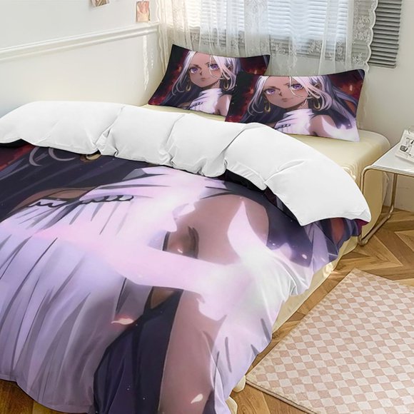 Seraphim Bed Duvet Cover Funny Anime Cartoon Bedding Sets Lightweight 3 Piece Comforter Sets