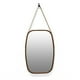thumbnail image 1 of Espejo Rectangular Colgante Con Cuerda Cuero 65cm, 1 of 2