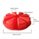 thumbnail image 2 of 1pc Silicone Cake Mold 8 Holes Orange Shaped Pizza Pan 8 Points Scone DIY Fondant Cake Mold Baking Tools, 2 of 4