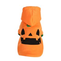 Magideal - Disfraz De Calabaza De Halloween Para Perros Y Gatos, Abrigo De Invierno, Disfraz Para Mascotas, Disfraz, Sudadera Con Capucha Cálida De Invierno Para S