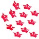 thumbnail image 2 of mesa de la corona metálica de dispersión de confeti chispa decoración de la ducha del bebé 2 cm rosa roja, 2 of 3
