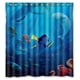 thumbnail image 1 of Cortina de ducha con diseño de tiburón Dory y Buscando a Nemo, con ganchos, tamaño 66 x 72 pulgadas, 1 of 3