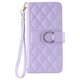 thumbnail image 1 of Funda Acolchada con Anilla y Correa para Samsung Galaxy S23 FE Slots para Tarjetas Morado, 1 of 5