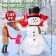 thumbnail image 5 of Muñeco de nieve inflable navideño HIGSEEU de 2,4 m con luces giratorias, 5 of 9