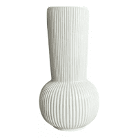 Genérico - Florero Vintage Ceramica Lineal Esfera 12X12X23Cm