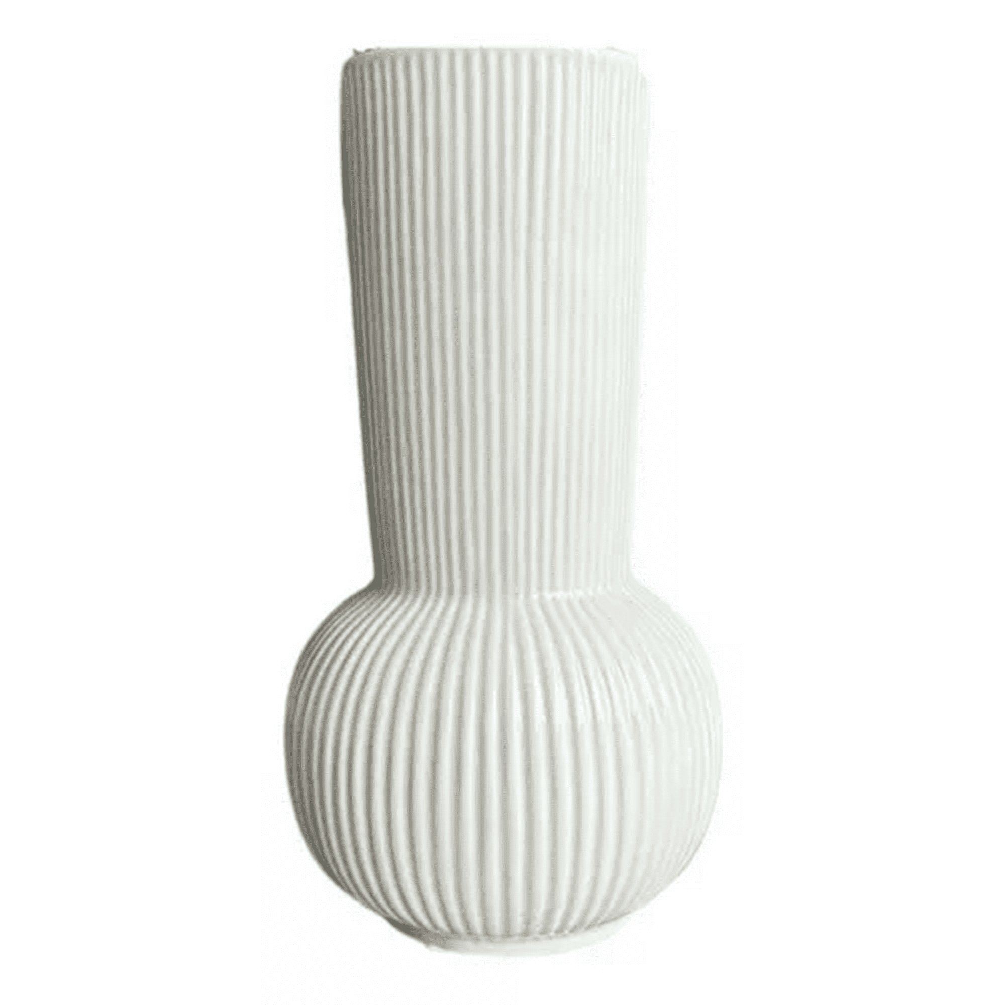 Genérico - Florero Vintage Ceramica Lineal Esfera 12x12x23cm