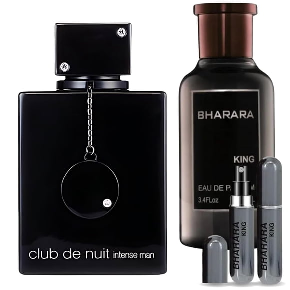Set de perfumes STORIES PERFUME Club Nuit Intense Man 100 ml EDT & King 100 ml EDP con atomizador