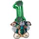 thumbnail image 5 of Jungle Animal Number Globos Jungle Themed Tiger Zebra Monkey Para Suministros 1 A?o De Edad, 5 of 5