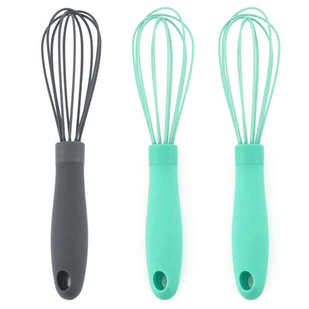 Batidor de huevos de nailon, utensilio de cocina perfecto para preparar todo tipo de salsas y postres (paquete de 3)
