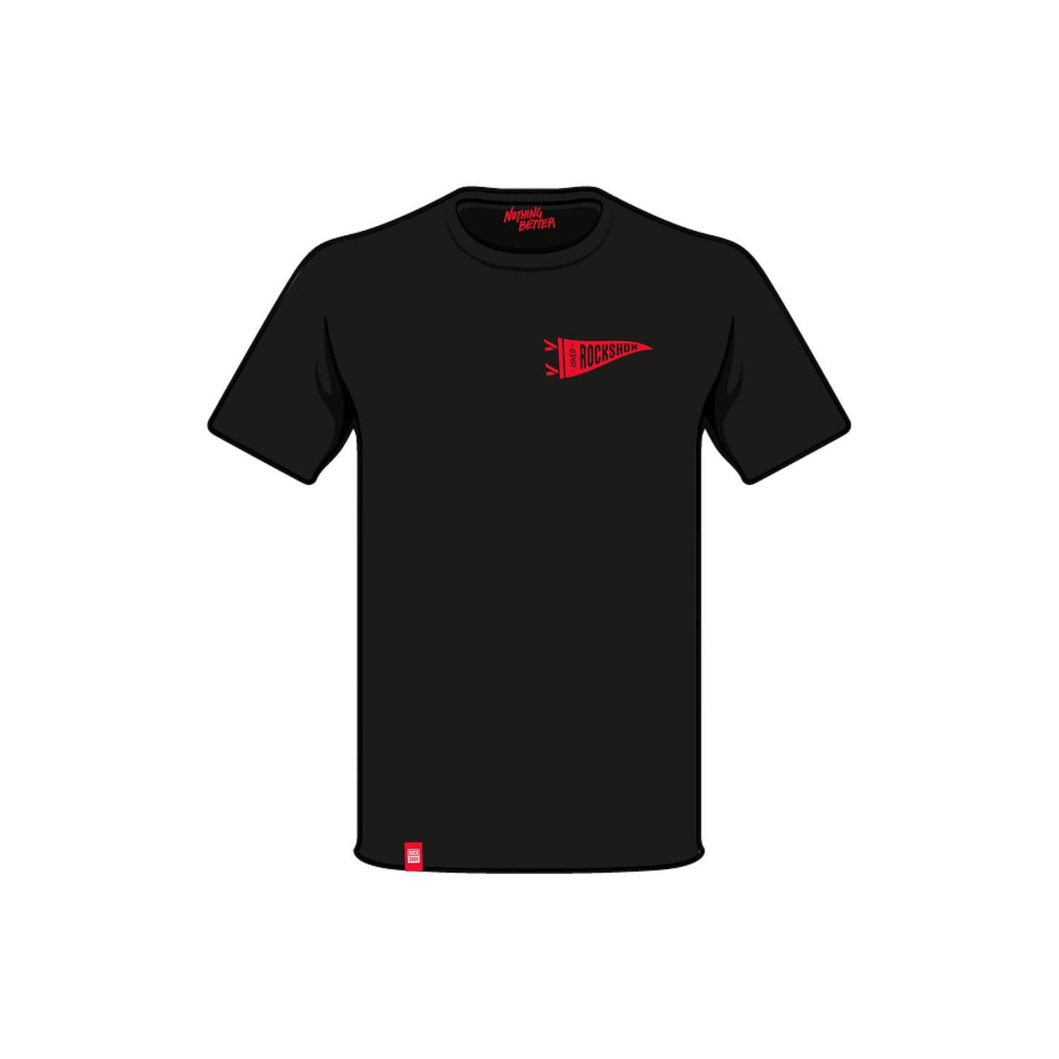 Polera Rockshox Manga Corta Pennant Negro