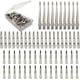 thumbnail image 1 of 60 pinzas para el pelo, de metal plateado con forma de pico de pato, para mujer, para peinar, pinzas largas con forma de pico de pato, pinzas para rizos, pinza de cocodrilo con estuche., 1 of 7