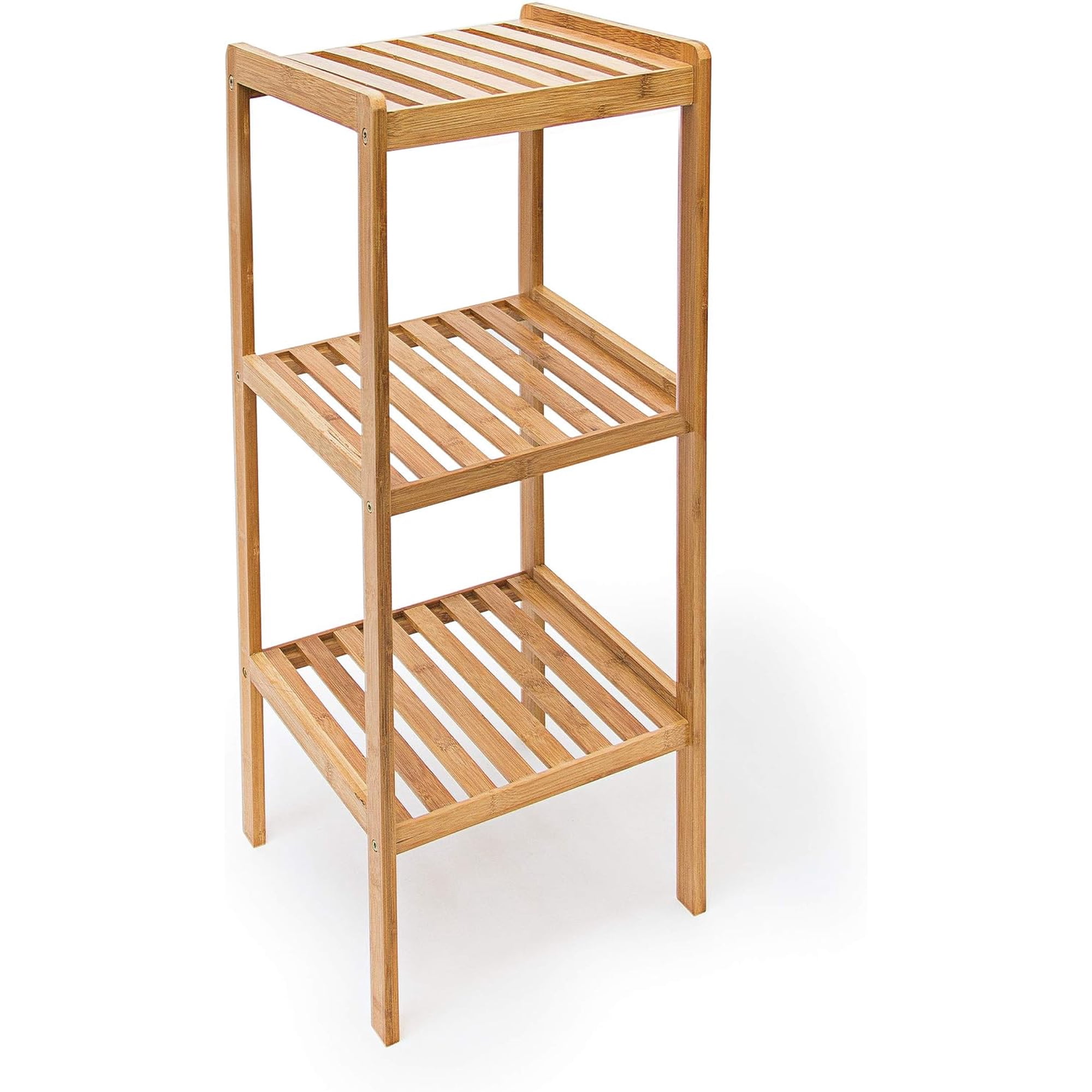 Wakshome - Estante Organizador De Bambu Mueble Para Hogar Cocina Baño Alto 3 Niveles