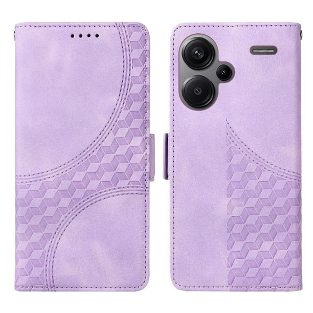 Carcasa FOXDOCK Xiaomi Redmi Note 13 Pro Plus 5G de cuero PU, diseño acolchado clásico, protección contra caídas y rayones