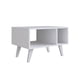 thumbnail image 1 of Mesa De Centro Retro Blanco Moveli, 1 of 3