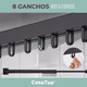 thumbnail image 3 of Tendedero plegable colgador ropa tamaño ajustable Casatua negro, 3 of 3