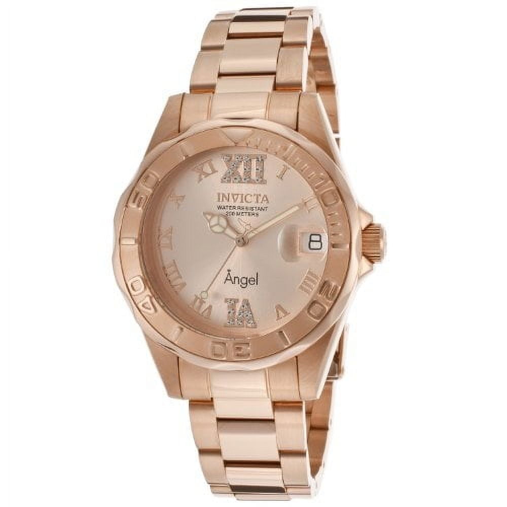 Reloj Analógico Invicta Angel Oro Rosa Mujer