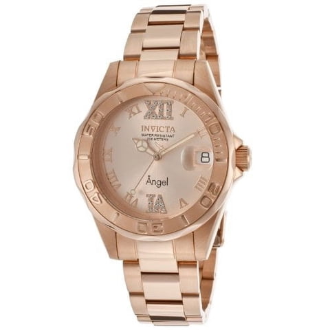 Reloj Analógico Invicta Angel Oro Rosa Mujer
