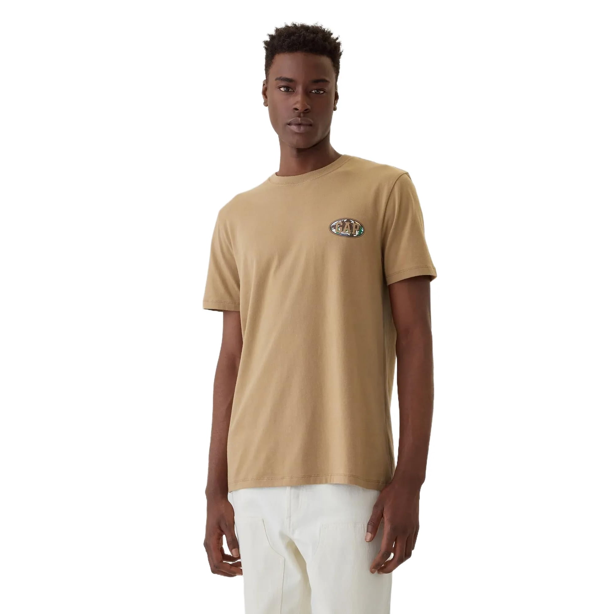 Camiseta Gap Pocket Perfect Khaki Para Hombre Talla S