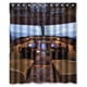 thumbnail image 1 of Cortina de ducha con diseño de cabina de avión y ganchos (60 x 72 pulgadas), 1 of 3