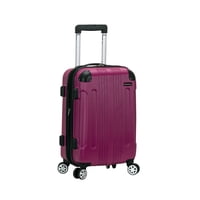 Rueda Giratoria Rígida Luggage Rockland London, Color Magenta, 20 Pulgadas