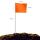 thumbnail image 2 of Banderines de señalización Zozen, 50 piezas, naranja fluorescente, 38 x 10 x 13 cm, 2 of 6