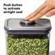 thumbnail image 3 of Recipiente OXO Steel POP, rectangular mediano, 2,5 L, para arroz y pasta, 3 of 7