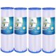 thumbnail image 1 of Cartuchos de filtro de agua CFS, paquete de 4 unidades, poliéster plisado, 5 micras, 1 of 8