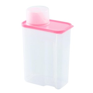 Magideal - Contenedor De Almacenamiento De Detergente En Polvo, Caja De Almacenamiento De Polvo De Lavandería, Contenedor De Polvo De Lavandería Multiusos, Conte 3L Rosa