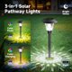 thumbnail image 4 of Luces solares para sendero BEAU JARDIN, paquete de 8, acero inoxidable, 4 of 6