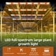 thumbnail image 4 of Luces de cultivo para plantas Lámpara de cultivo 120W LED Tiras de luz de cultivo 3 barras Espectro completo Lámparas de cultivo colgantes para plantas de interior Invernadero Plántulas Vegetales Sucu, 4 of 6