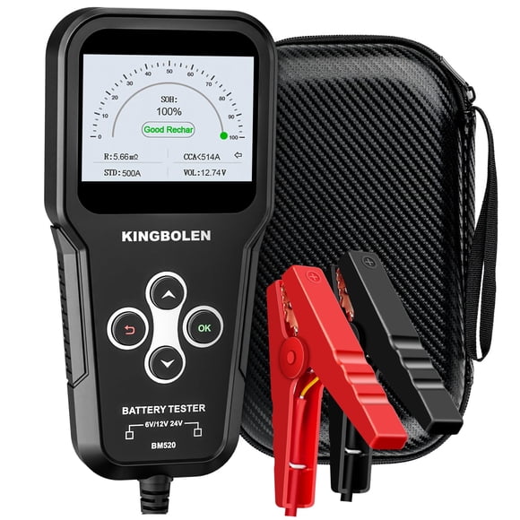 Probador de baterías KINGBOLEN BM520 6V 12V 24V 100-2000 CCA
