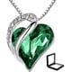 thumbnail image 1 of Collar HESHPAWS Infinity Love Heart Plateado con Cristales de Piedra de Nacimiento Cadena 18+2 pulgadas, 1 of 3