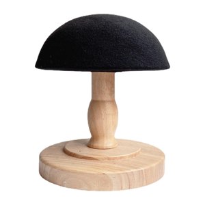 Magideal - Soporte Duradero Para Sombrero, Pantallas De Mesa De Madera Con Base Estable En Forma De Cúpula, Soporte De Exhibición De Tapa De Estilo Retro Rústico