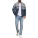 thumbnail image 2 of Suéter de punto con cremallera y cuello alto casual para hombre, mangas largas, S gris claro, 2 of 6