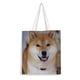 thumbnail image 1 of Shiba Inu Bolso de tela con estampado de lienzo para mujer, bolsa de compras reutilizable y estética, con cremallera interior, regalo para mujer,40*40cm., 1 of 6
