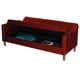 thumbnail image 2 of Futón Sofá Cama Genova Cuero Kentucky Rojo, 2 of 4