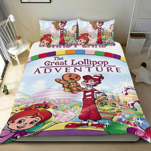 La Gran Aventura del Chupete Conjunto de sábanas temático, trío de piezas, cómodo y amigable con la piel, diseño único, regalo de decoración para el hogar para familiares, amigos y fans,135cm *200cm