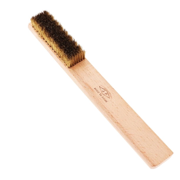 Cepillo de alambre de cobre de mango para cepillo de removedor de pintura de óxido ocho filas rectas