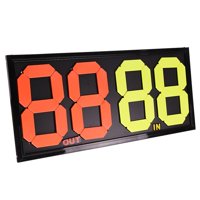 Magideal - Tarjeta De Sustitución De Fútbol, Diseño Fluorescente, Portátil Para Árbitro, Marcador De Árbitro Manual, Tablero De Sustitución De Fútbol, Tarjeta De 64Cmx30Cmx2Cm